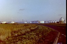 Shell Haven refinery tank farm 1980 Shell Haven refinery 1980.jpg