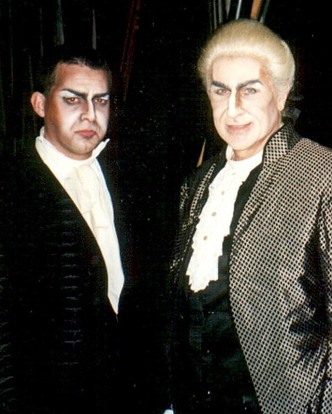 File:Sherril Milnes (Scarpia, right) and Roberti (left), Festival Puccini, Torre del Lago (1997).jpg