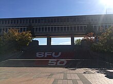 Convocation Mall, Simon Fraser University Simon Fraser University in Spring.jpg