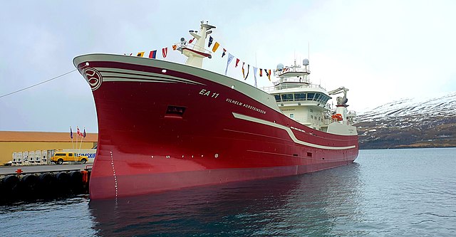 "Vilhelm Þorsteinsson EA 11", Samherji's vessel for pelagic fishing. Akureyri, Iceland.