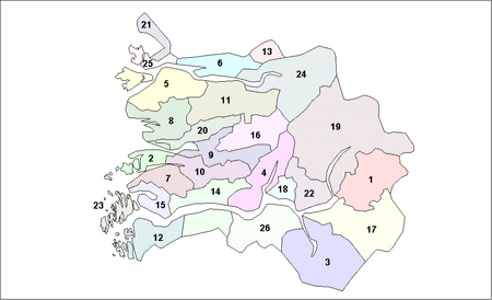 Location of Sogn og Fjordane Municipalities