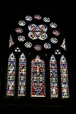 Thumbnail for File:South aisle east window, St Michael and All Angels' Church, Brighton.JPG