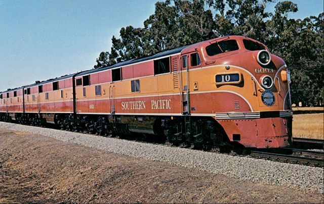 Southern Pacific EMD E7s on the Shasta Daylight in 1949
