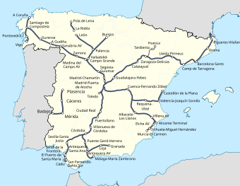 Shetland Miguel Ángel Tectónico Alta velocidad ferroviaria en España - Wikipedia, la enciclopedia libre
