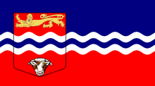 Unofficial Herefordshire flag, which gained popularity after being created by an unnamed university graduate Speculative Flag of Herefordshire.png