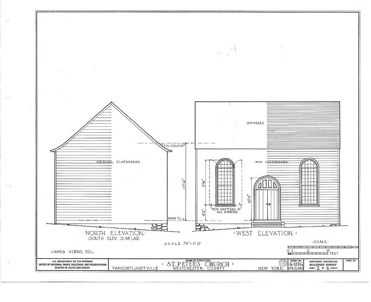 File:St. Peter's Church, Hillside Cemetery, Van Cortlandtville, Westchester County, NY HABS NY,60-VANCOV,1- (sheet 2 of 4).tif