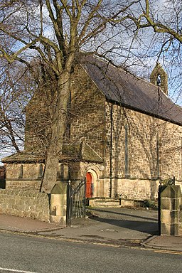 Församlingskyrkan St Mary the Virgin i Throckley.