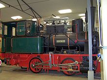 Hagans Bn2t steam locomotive HOHEMARK from 1900 in the Frankfurt am Main Transport Museum Stadtwerke-Ffm Lok 2 Hohemark Schwanheim Seite 30092007.JPG