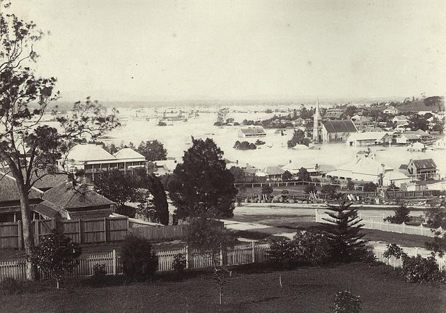 Ipswich in flood, 1893