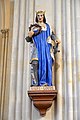 Statue de Saint-Louis dans l'église Saint-Hilaire de Bavent.jpg