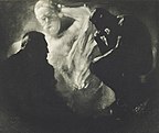 Edward Steichen: Rodin, le Monument à Victor Hugo et le Penseur, 1902