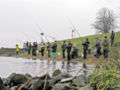 Competition fishing in the Elbe River