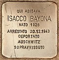 Stumbling block for Isacco Bayona 2 (Livorno) .jpg