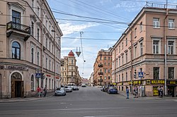 Uitzicht vanaf Sadovaya straat