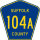 County Route 104A-markering