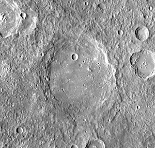 <span class="mw-page-title-main">Sullivan (Mercurian crater)</span> Crater on Mercury