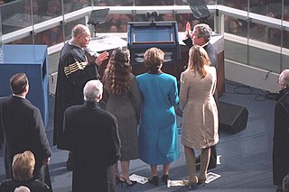 <span class="mw-page-title-main">First inauguration of George W. Bush</span> 54th United States presidential inauguration