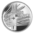 Schweizer Gedenkmünze von 1986, gestaltet von Rolf Brem