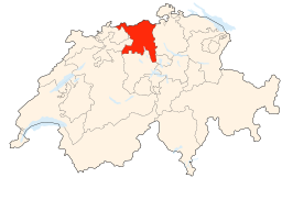 Switzerland Locator Map AG
