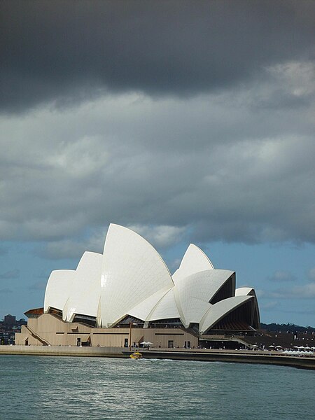 File:Sydney opera house in sunlight backed by cloud.jpg