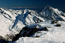 Tagliaferro 2,964 metres (9,724 ft) from passo dei Salati Tagliaferro m.2964 dal passo dei Salati.JPG