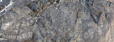 Tamgaly Petroglyphs Kazakhstan. World Heritage Site.