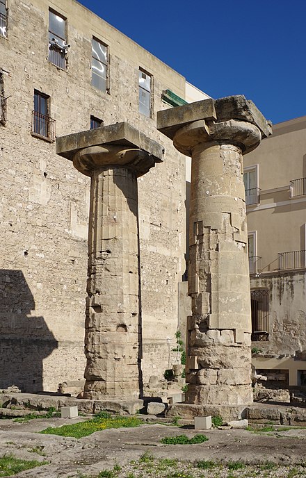 Doric columns from the Temple of Poseidon