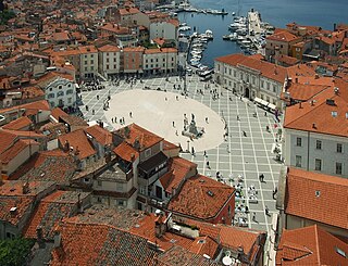 Tartini Square main town square in Piran