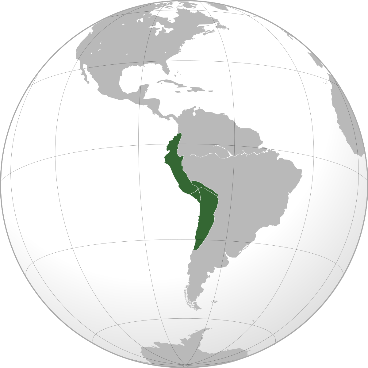 Inca Empire On World Map Inca Empire   Wikipedia