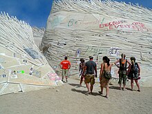 The Temple of Flux, a public art piece created by the Flux Foundation Temple of flux ann larie valentine.jpg