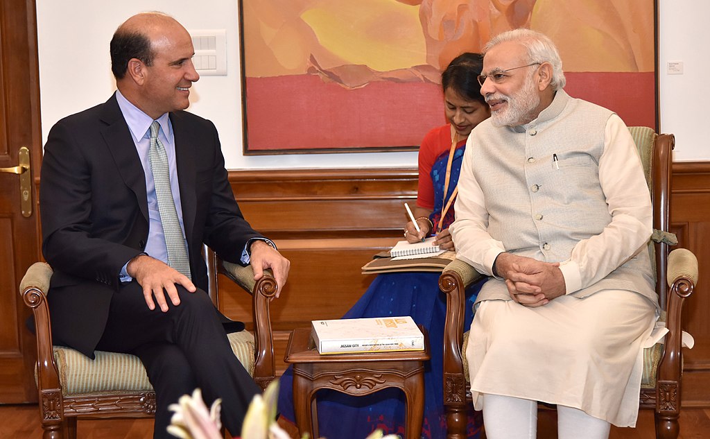 File:The Chairman and CEO of AECOM, Mr. Michael S. Burke calls on the Prime  Minister, Shri Narendra Modi, in New Delhi on August 31, 2016 (1).jpg -  Wikimedia Commons