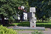 Pomnik żołnierzy AK poległych 8 maja 1944 Kraków ul. Centralna.