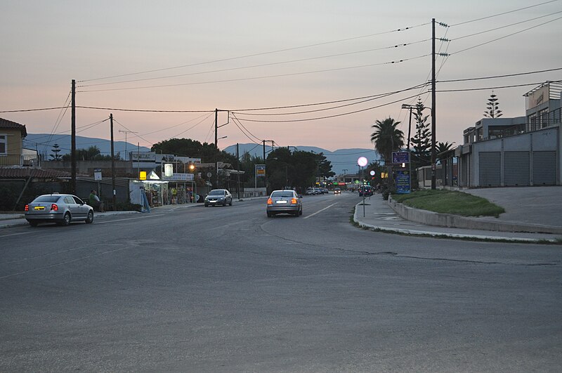 File:The main street in Kalamaki in Zakynthos Greece.JPG