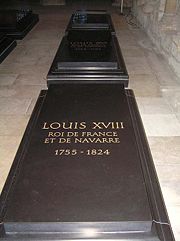 Tombe louis XVIII roi de france saint-denis