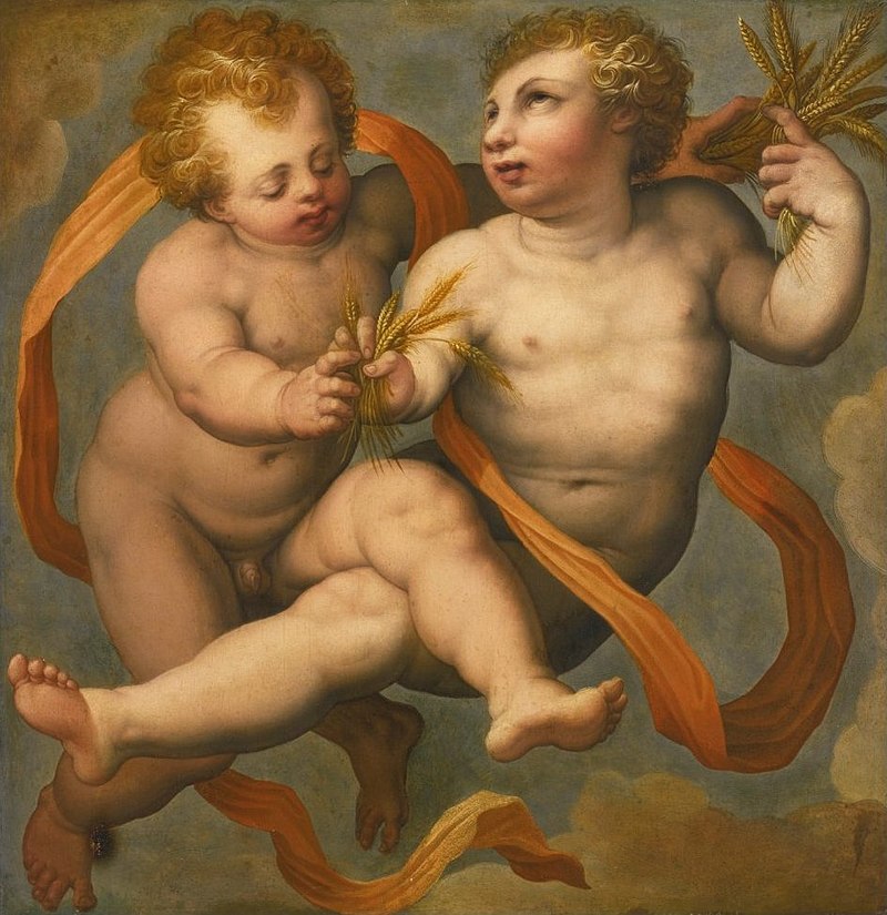 Two Putti, Allegory of Summer by Giorgio Vasari.jpg