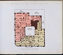 Typical floor plan of Alwyn Court from The [New York] World's loose leaf album of apartment houses (1910) Typical floor plan of Alwyn Court (NYPL b11389518-417294).jpg