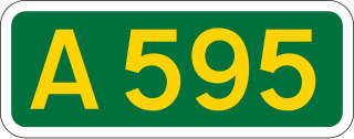 <span class="mw-page-title-main">A595 road</span> Road in Cumbria, England