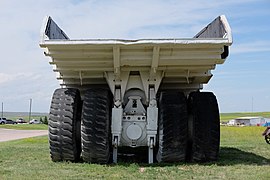 Unit Rig Lectra haul truck 143 at Wright Centennial Museum