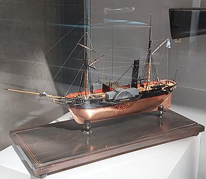 Модель парохода из коллекции ЦВММ