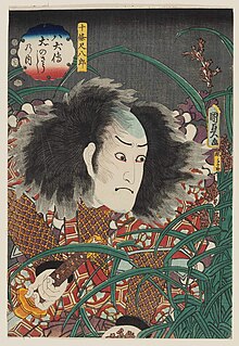 Utagawa Kunisada II - Actor Ichikawa Danzô VI as Jûjô Shakuhachirô.jpg