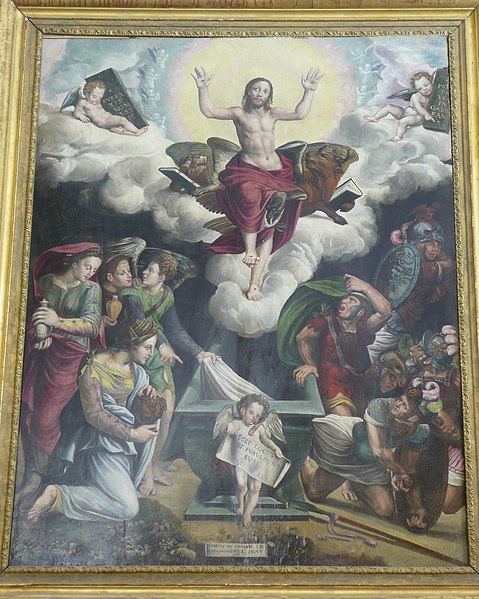 File:Uzès,cathédrale44,Résurrection du Christ Simon de Châlons 1550.jpg