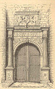 Les portes du château en 1563.