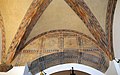 Traces of medieval frescoes in the entrance hall