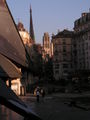 Place du Vieux Marché. En primer plano la Iglesia de Santa Juana de Arco, al fondo,la Catedral de Notre Dame de Rouen