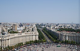 View from the Palace of Parliament in Bucharest.jpg