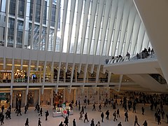 Interior of the WTC Transportation Hub in 2017
