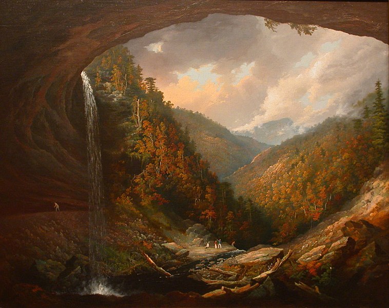 File:Wall, William Guy -Cauterskill Falls on the Catskill Mountains, Taken from under the Cavern, 1826-27.jpg