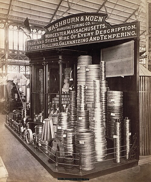 File:Washburn and Moen exhibit at the Centennial Exhibition, Philadelphia 1876.jpg