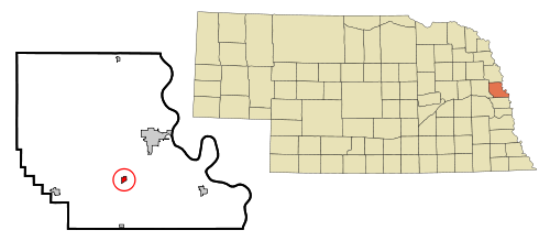 Location of Kennard, Nebraska
