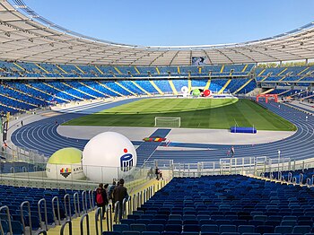 Das Stadion Śląski in Chorzów (Oktober 2017)